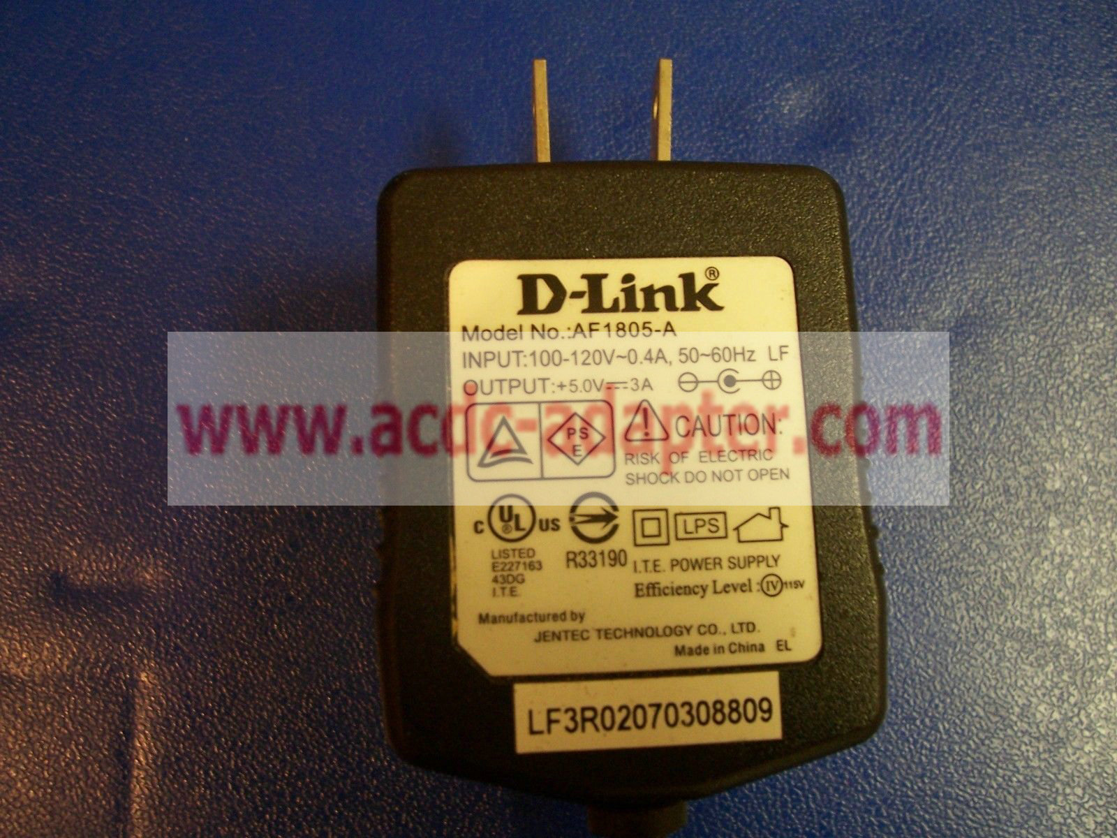 Genuine 5V 3A D-Link AF1805A AF1805-A AC Power Adapter